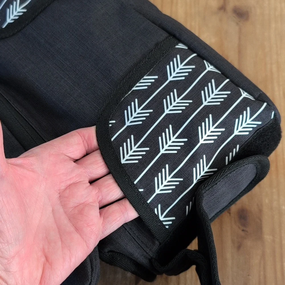 Leke Baby Black Arrow Print Stroller Organizer